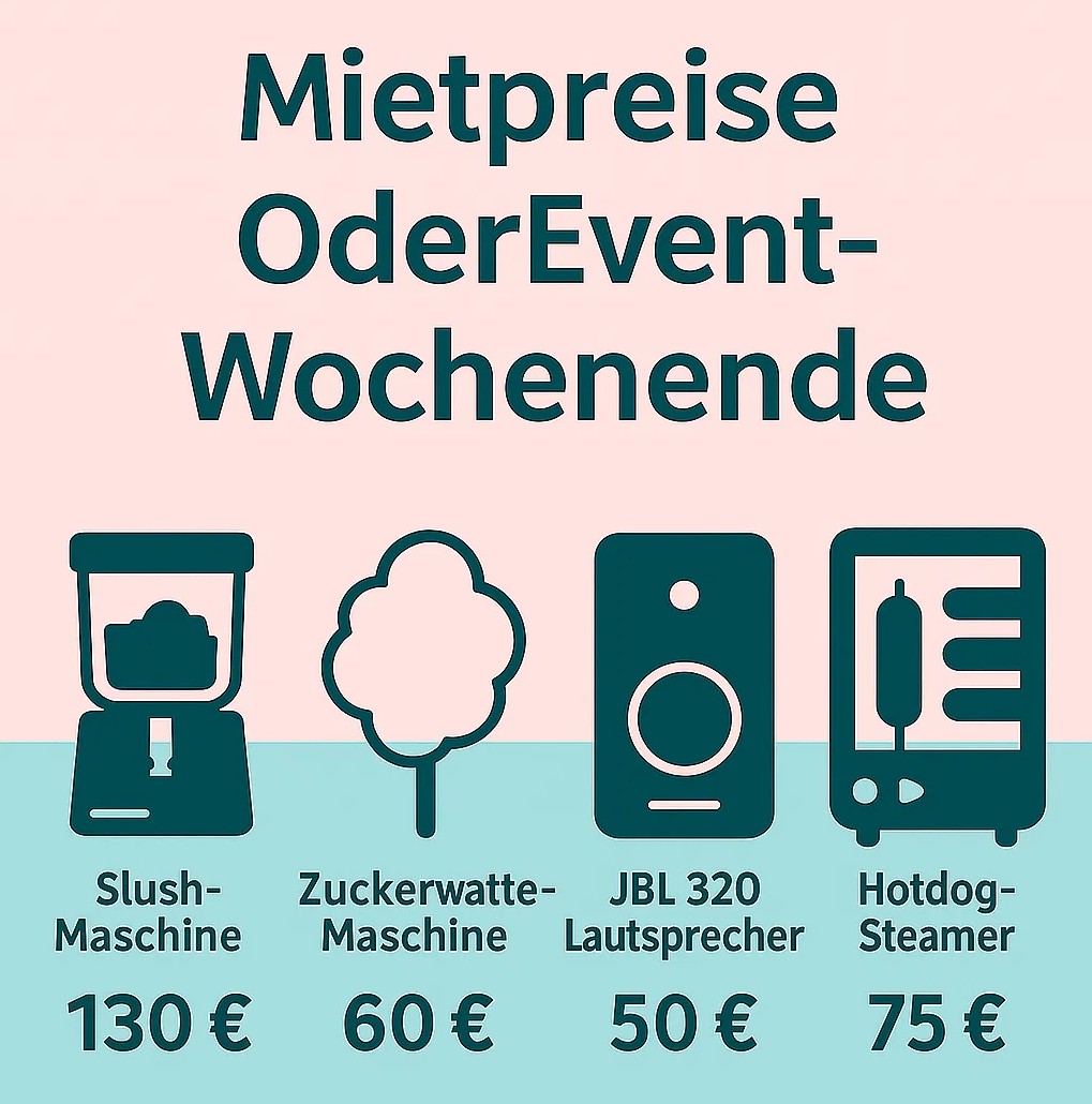 Unsere Mietpreise für Event-Ausstattung